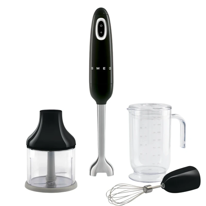Smeg - Frullatore a Immersione con Accessori Inclusi - Nero