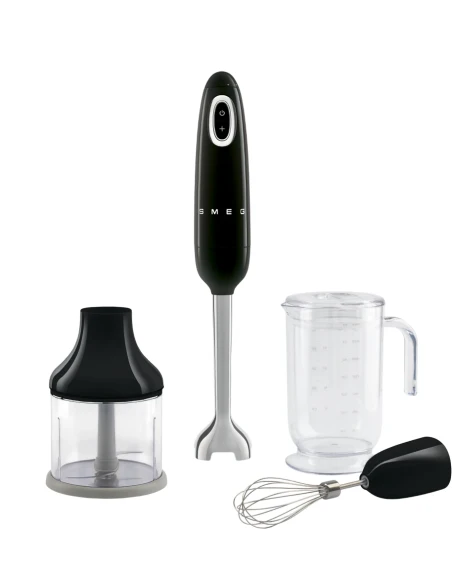 Smeg - Frullatore a Immersione con Accessori Inclusi - Nero