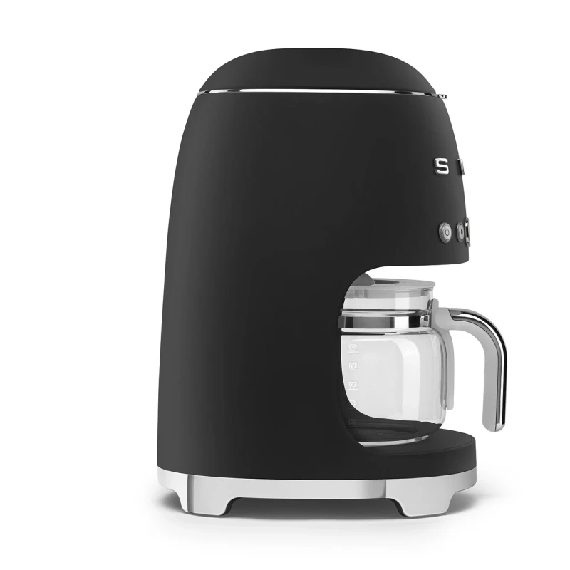 Smeg - Macchina da Caffè Filtro con Caraffa in Vetro con Coperchio - Nero
