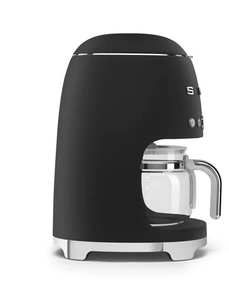 Smeg - Macchina da Caffè Filtro con Caraffa in Vetro con Coperchio - Nero