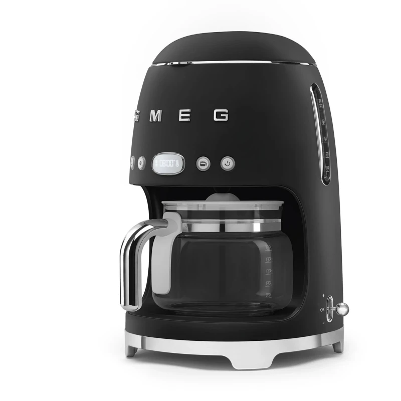Smeg - Filter Coffee Machine with Glass Carafe and Lid - Black