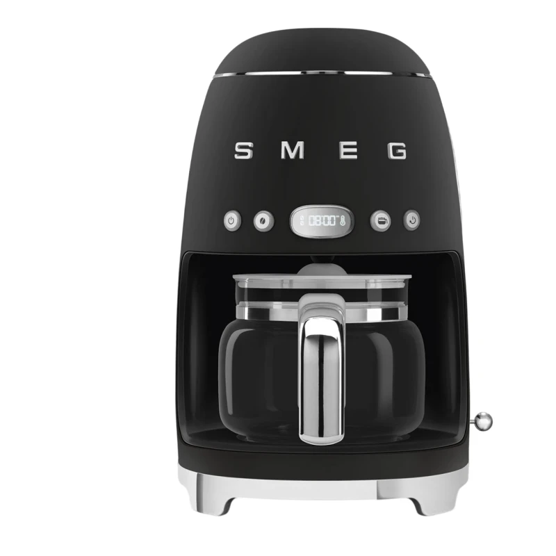 Smeg - Macchina da Caffè Filtro con Caraffa in Vetro con Coperchio - Nero