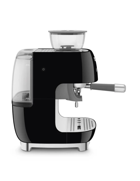 Smeg - Manual Espresso Machine with Grinder - Black