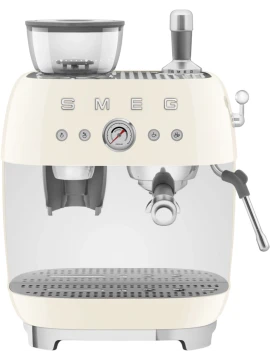 Smeg - Manual Espresso Machine with Grinder - Cream