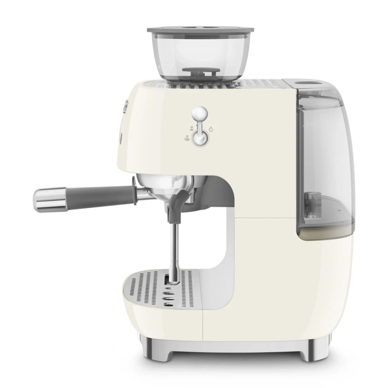 Smeg - Manual Espresso Machine with Grinder - Cream
