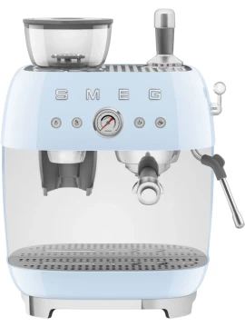 Smeg - Manual Espresso Machine with Grinder - Light Blue