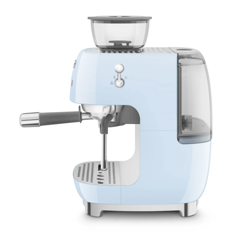 Smeg - Manual Espresso Machine with Grinder - Light Blue