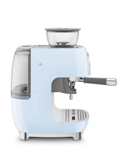 Smeg - Macchina per Caffè Espresso Manuale con Macinacaffè - Azzurro