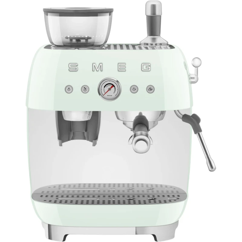 Smeg - Manual Espresso Machine with Grinder - Pastel Green