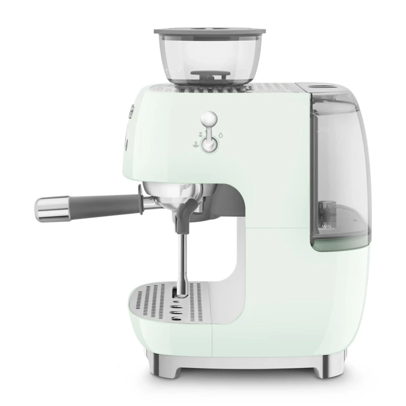 Smeg - Macchina per Caffè Espresso Manuale con Macinacaffè - Verde Pastello