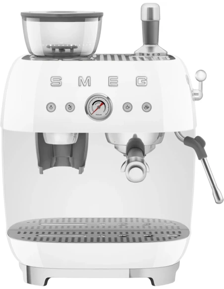 Smeg - Manual Espresso Machine with Grinder - White