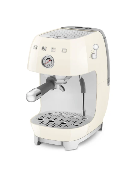 Smeg - Manual Espresso Coffee Machine with Cold Brew - Glossy Cream