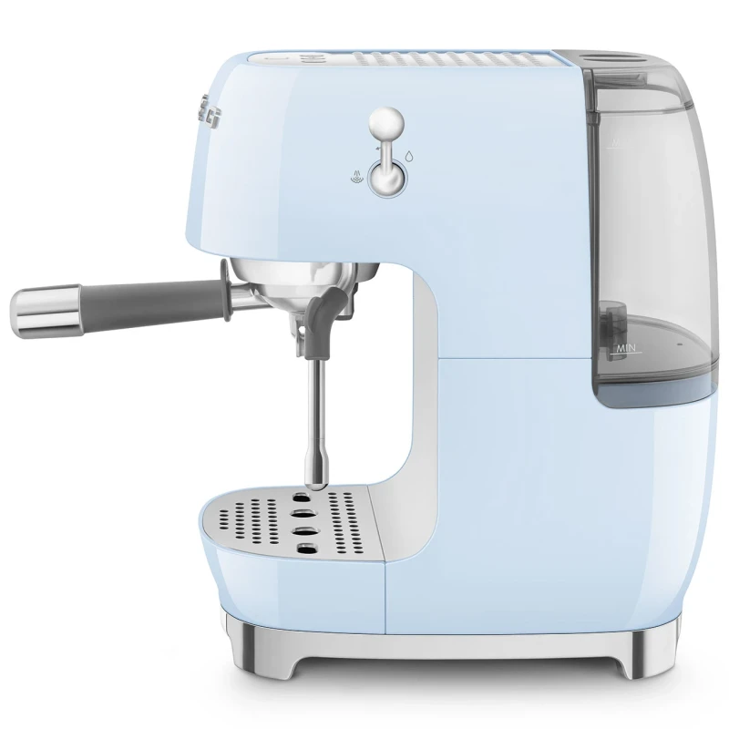 Smeg - Macchina da Caffè Espresso Manuale con Cold Brew - Azzurro Lucido