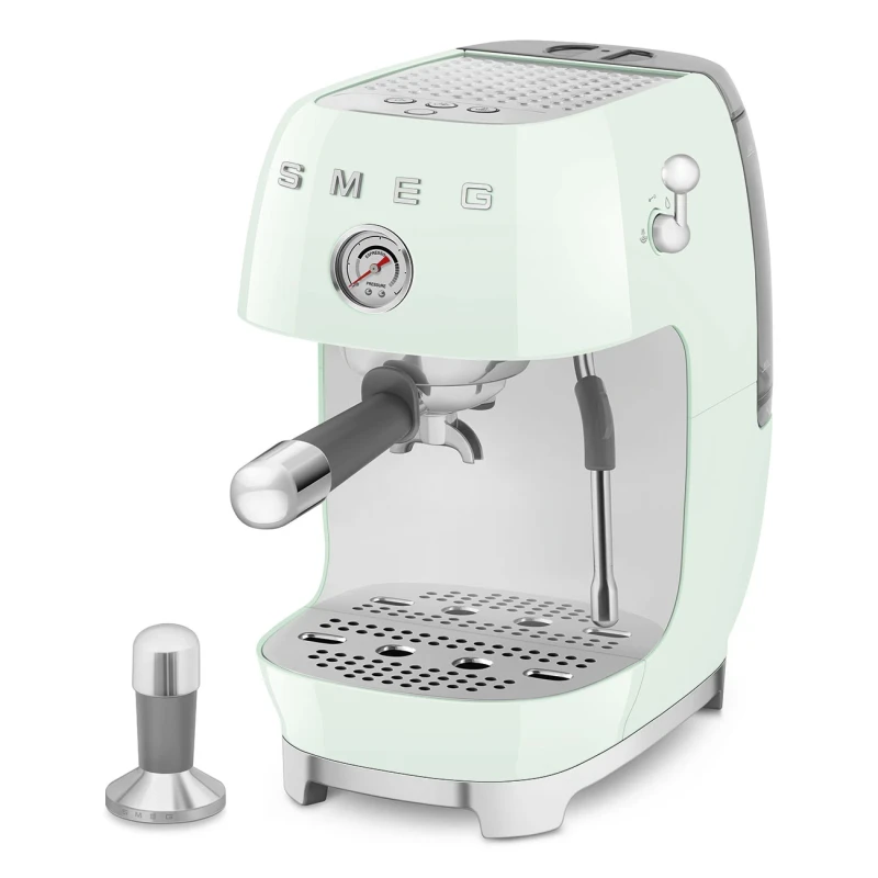 Smeg - Manual Espresso Coffee Machine with Cold Brew - Glossy Pastel Green