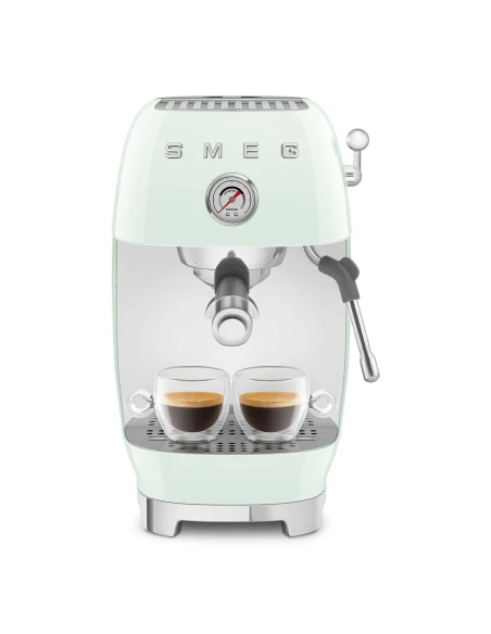 Smeg - Manual Espresso Coffee Machine with Cold Brew - Glossy Pastel Green