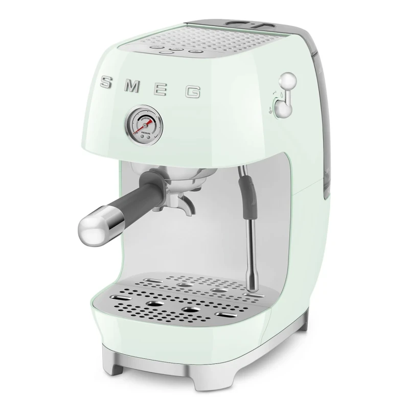 Smeg - Manual Espresso Coffee Machine with Cold Brew - Glossy Pastel Green