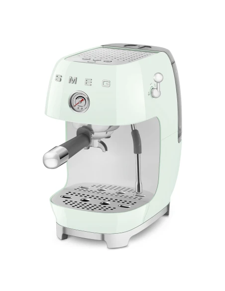 Smeg - Macchina da Caffè Espresso Manuale con Cold Brew - Verde Pastello Lucido