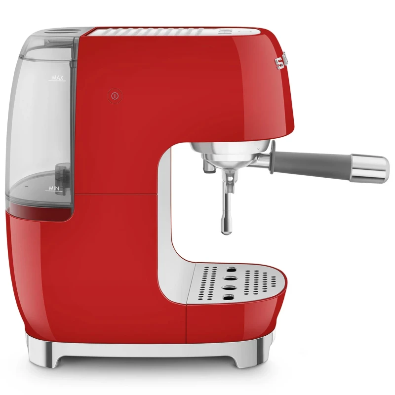 Smeg - Manual Espresso Coffee Machine with Cold Brew - Glossy Red