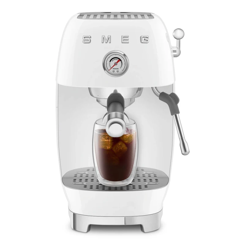 Smeg - Manual Espresso Coffee Machine with Cold Brew - Glossy White
