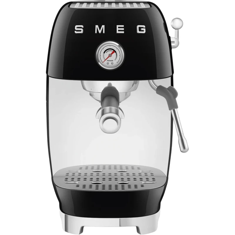 Smeg - Macchina da Caffè Espresso Manuale con Cold Brew - Nero Lucido