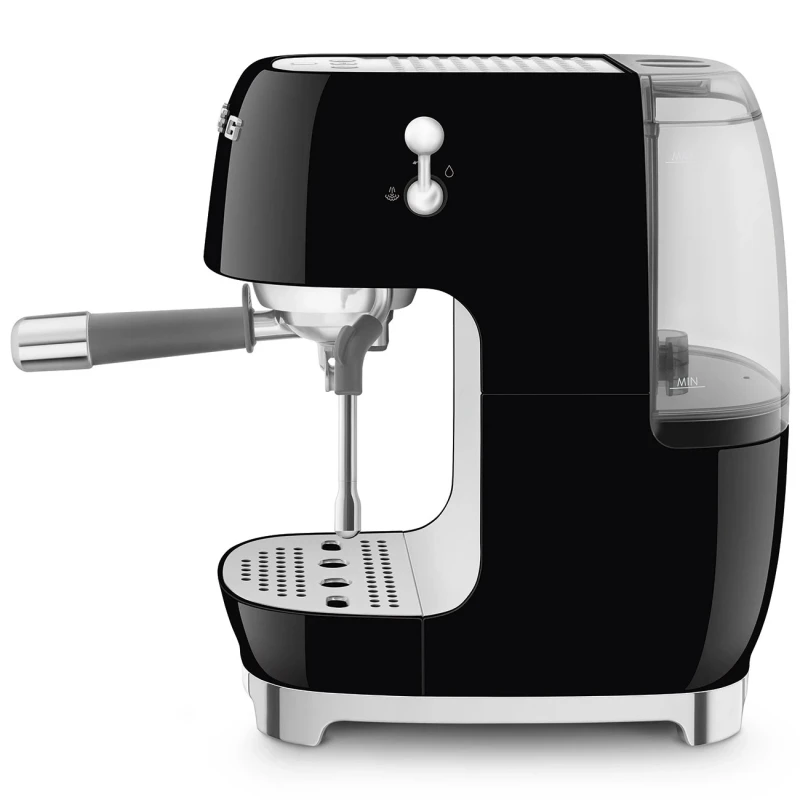 Smeg - Macchina da Caffè Espresso Manuale con Cold Brew - Nero Lucido
