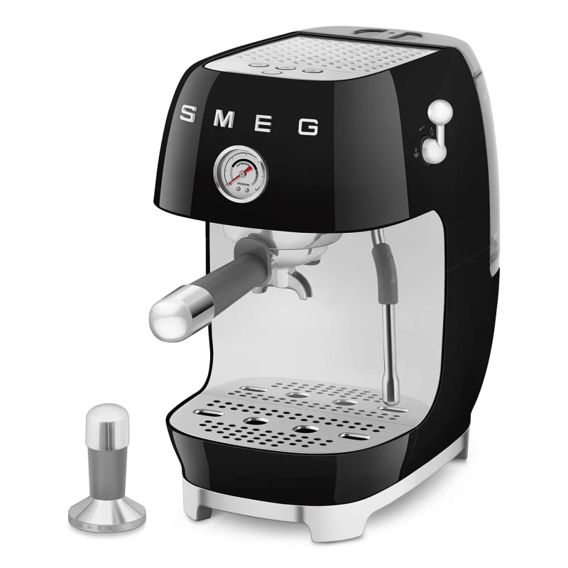 Smeg - Manual Espresso Coffee Machine with Cold Brew - Gloss Black