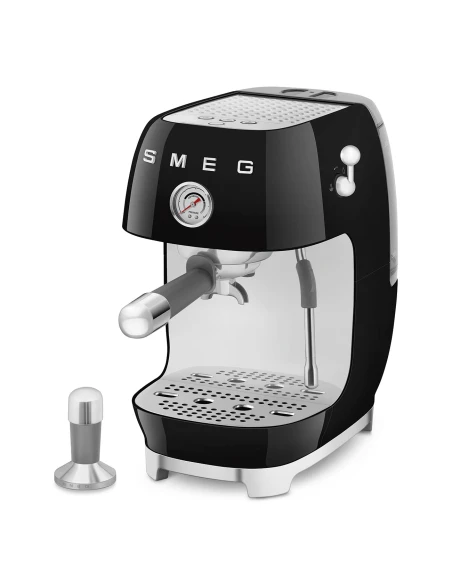 Smeg - Macchina da Caffè Espresso Manuale con Cold Brew - Nero Lucido