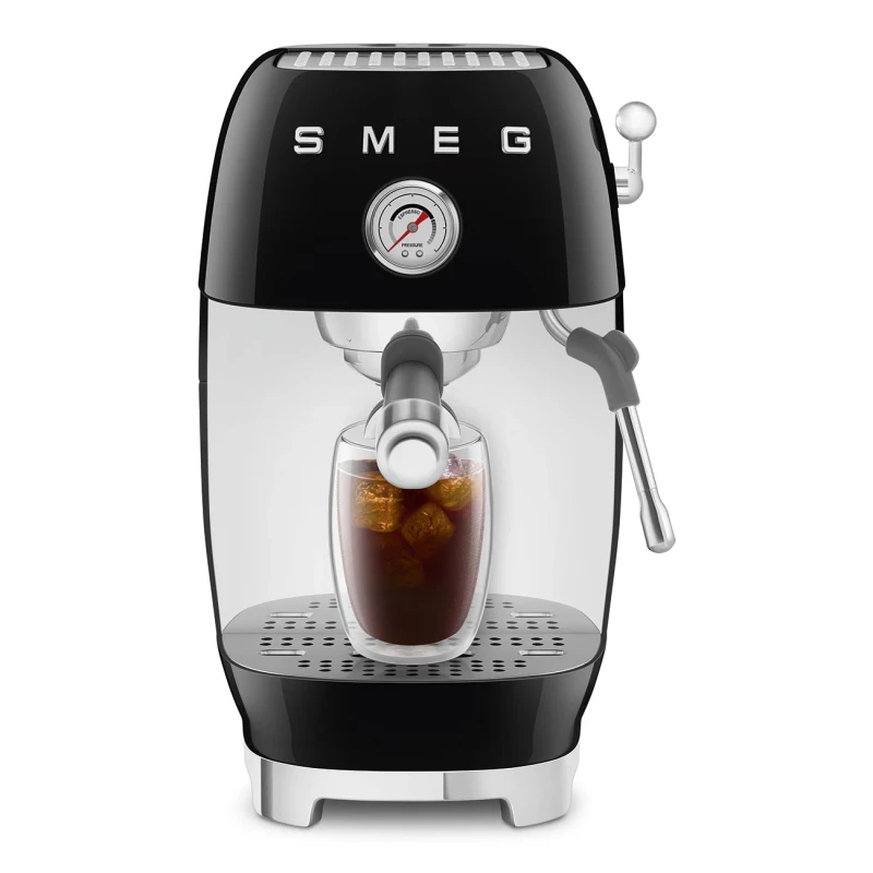 Smeg - Manual Espresso Coffee Machine with Cold Brew - Gloss Black