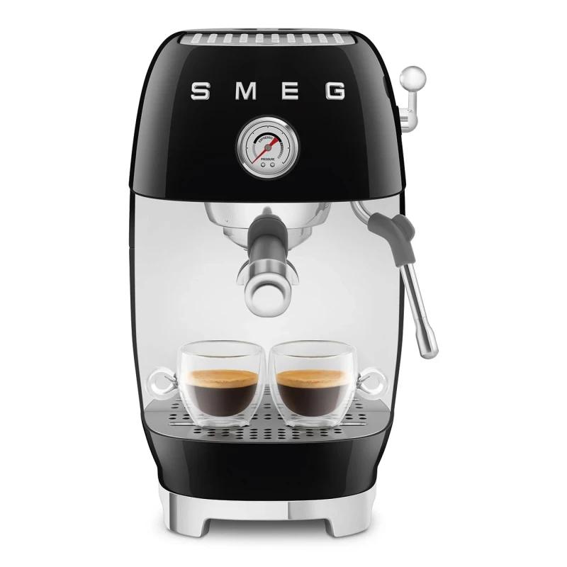 Smeg - Manual Espresso Coffee Machine with Cold Brew - Gloss Black