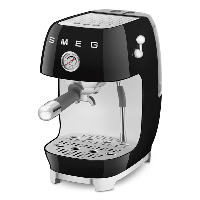 Smeg - Manual Espresso Coffee Machine with Cold Brew - Gloss Black