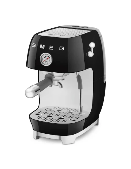 Smeg - Macchina da Caffè Espresso Manuale con Cold Brew - Nero Lucido