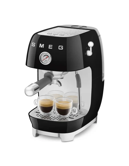 Smeg - Manual Espresso Coffee Machine with Cold Brew - Gloss Black