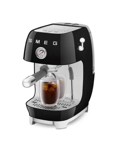 Smeg - Manual Espresso Coffee Machine with Cold Brew - Gloss Black