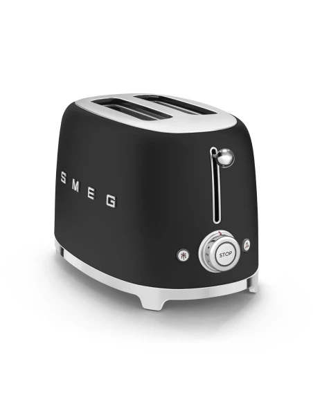 Smeg - 2 Slice Toaster - Matt Black