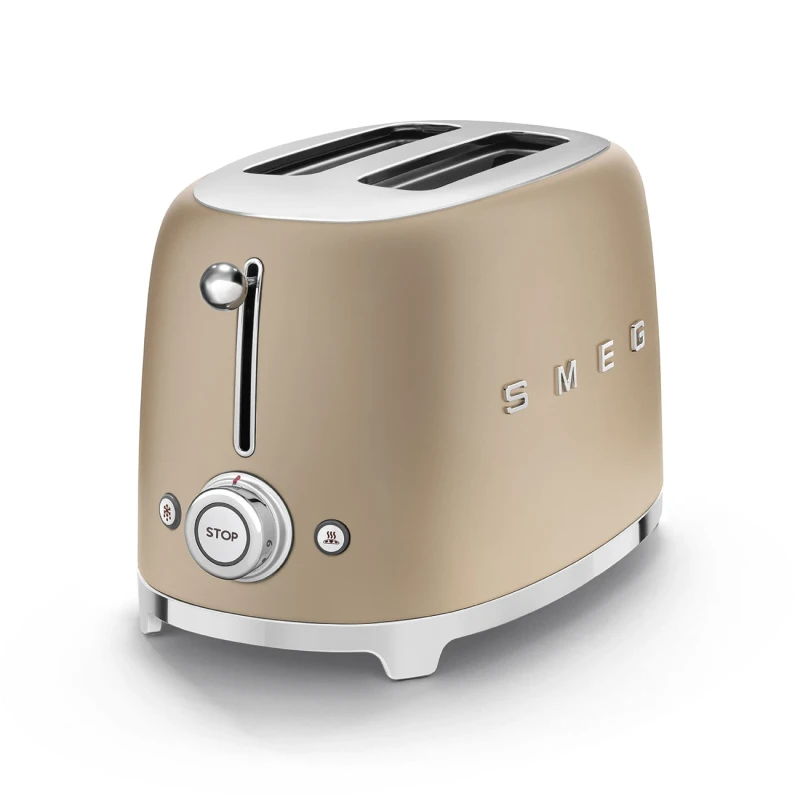 Smeg - 2 Slice Toaster - Matt Champagne