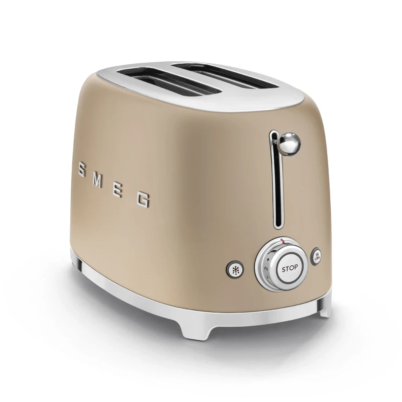 Smeg - 2 Slice Toaster - Matt Champagne