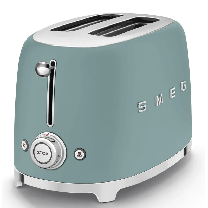 Smeg - 2 Slice Toaster - Matt Emerald Green