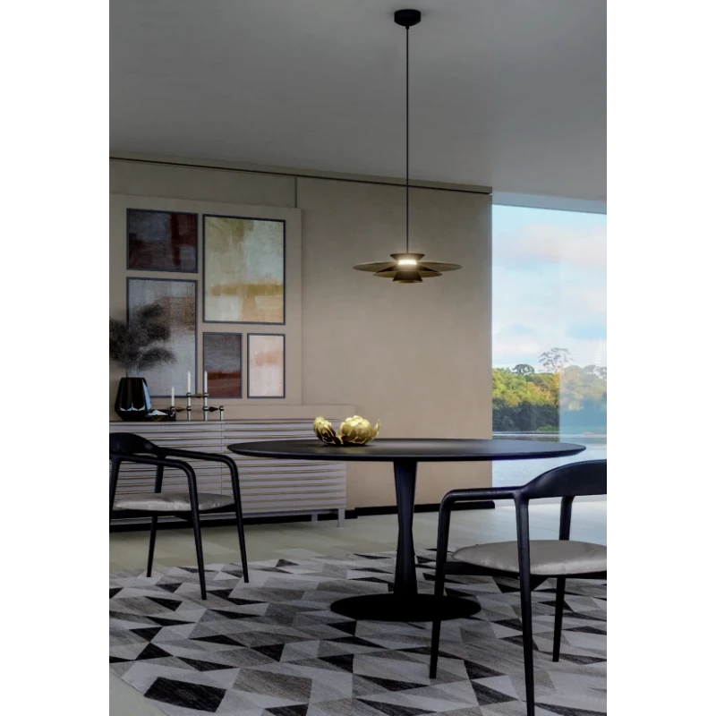 Redo Group - Fargo Pendant Lamp - Matt Black / Gold