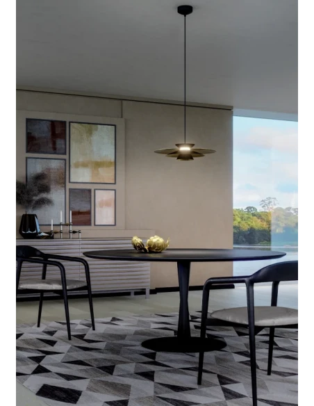Redo Group - Fargo Pendant Lamp - Matt Black / Gold