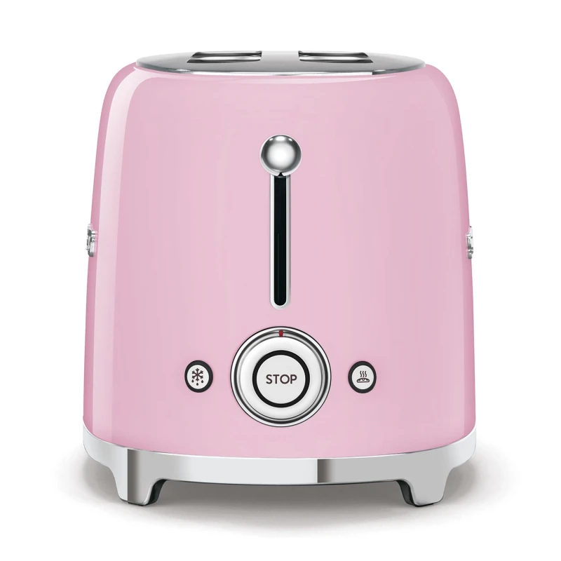 Smeg - 2 x 4 Slice Toaster - Glossy Pink
