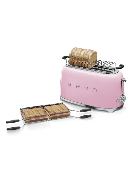 Smeg - Tostapane 2 x 4 - Rosa Lucido