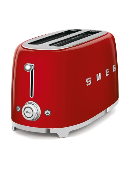 Smeg - 2 x 4 Slice Toaster - Glossy Red