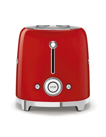 Smeg - 2 x 4 Slice Toaster - Glossy Red