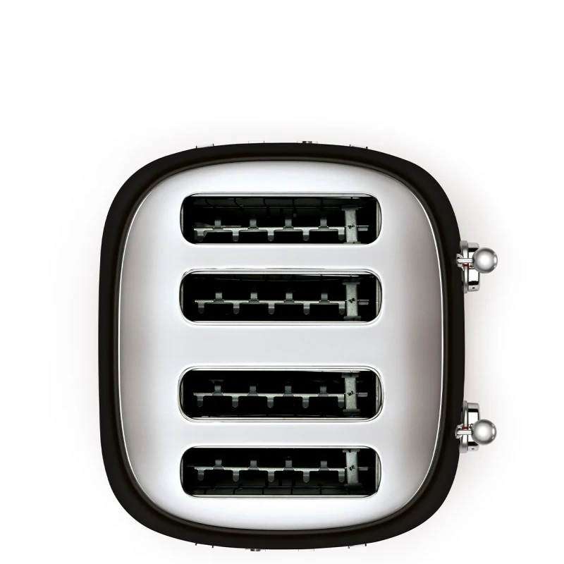 Smeg - 4-Slice Toaster - Glossy Black