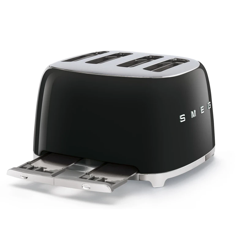 Smeg - 4-Slice Toaster - Glossy Black