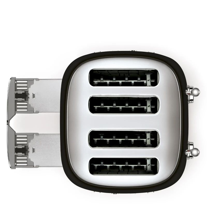 Smeg - 4-Slice Toaster - Glossy Black