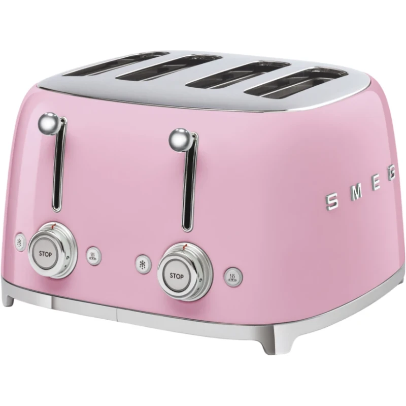 Smeg - Tostapane 4 Fette - Rosa Lucido