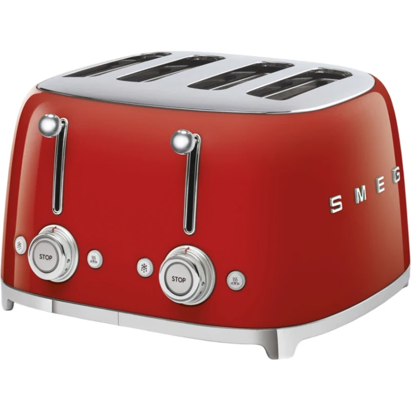 Smeg - 4-Slice Toaster - Glossy Red