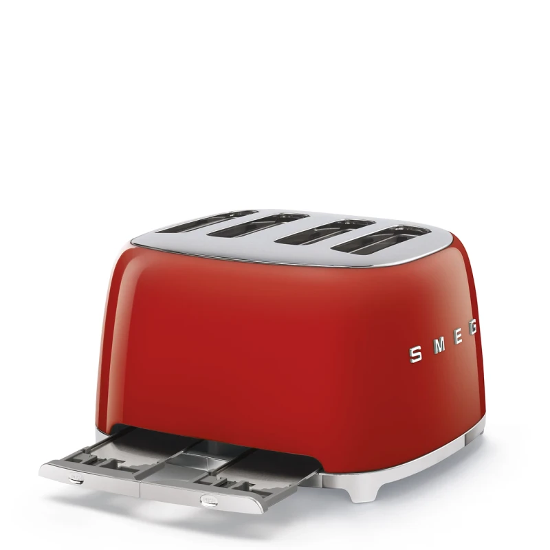 Smeg - Tostapane 4 Fette - Rosso Lucido