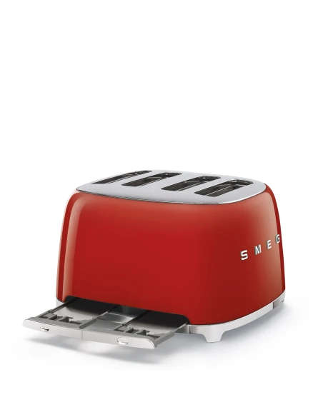 Smeg - 4-Slice Toaster - Glossy Red